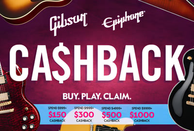 Gibson and Epiphone Cashback